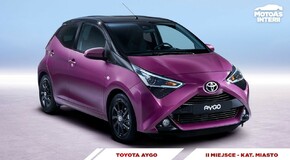 Toyota AYGO zdobyła drugie miejsce w plebiscycie MotoAs portalu Interia 